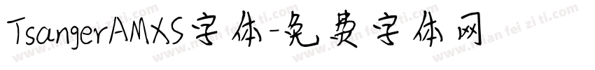 TsangerAMXS字体字体转换