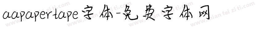 aapapertape字体字体转换