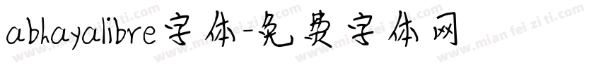 abhayalibre字体字体转换
