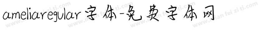 ameliaregular字体字体转换