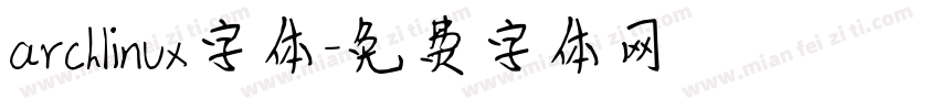 archlinux字体字体转换