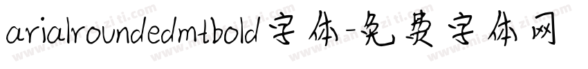 arialroundedmtbold字体字体转换