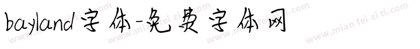 bayland字体字体转换