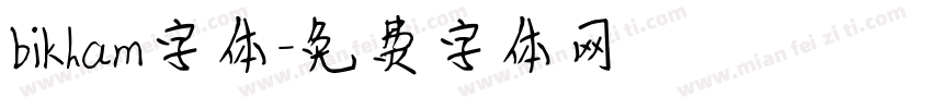 bikham字体字体转换