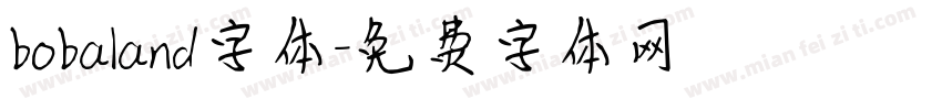 bobaland字体字体转换