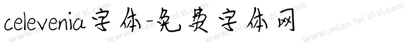 celevenia字体字体转换