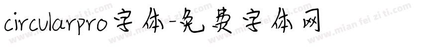 circularpro字体字体转换