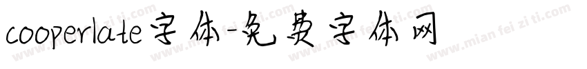 cooperlate字体字体转换
