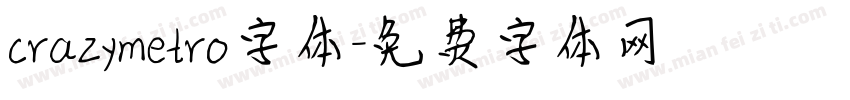 crazymetro字体字体转换