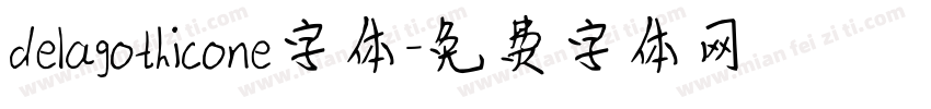 delagothicone字体字体转换