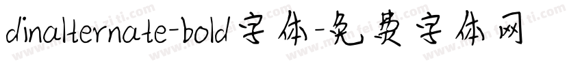 dinalternate-bold字体字体转换