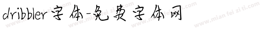 dribbler字体字体转换