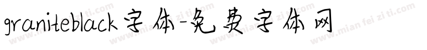 graniteblack字体字体转换