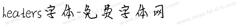 heaters字体字体转换