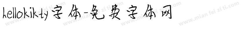 hellokikty字体字体转换