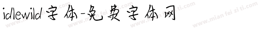 idlewild字体字体转换