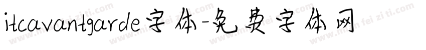 itcavantgarde字体字体转换