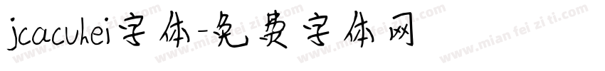 jcacuhei字体字体转换