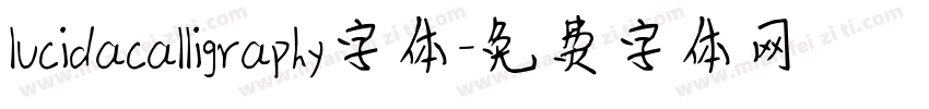 lucidacalligraphy字体字体转换
