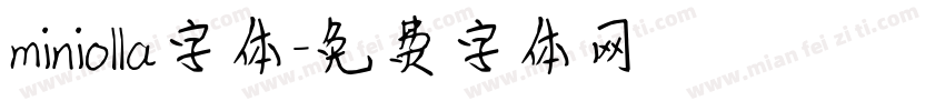 miniolla字体字体转换
