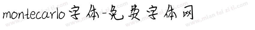 montecarlo字体字体转换