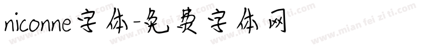 niconne字体字体转换