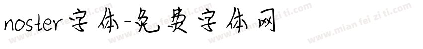 noster字体字体转换