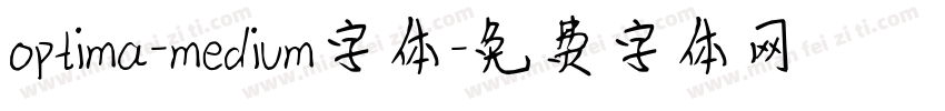 optima-medium字体字体转换