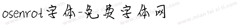osenrot字体字体转换 osenrot字体字体转换