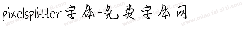 pixelsplitter字体字体转换