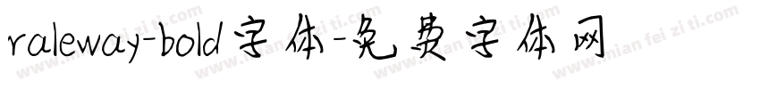 raleway-bold字体字体转换