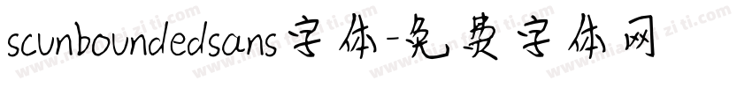 scunboundedsans字体字体转换