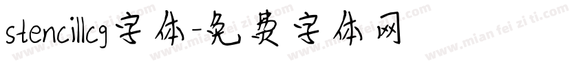 stencillcg字体字体转换