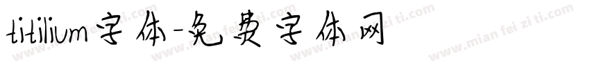 titilium字体字体转换