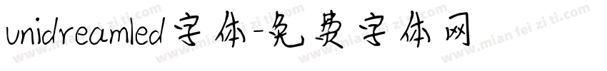 unidreamled字体字体转换