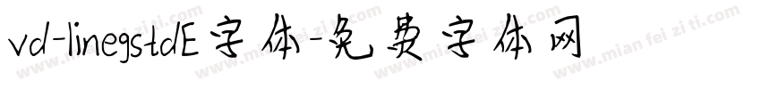 vd-linegstdE字体字体转换