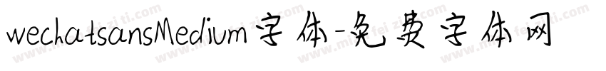 wechatsansMedium字体字体转换