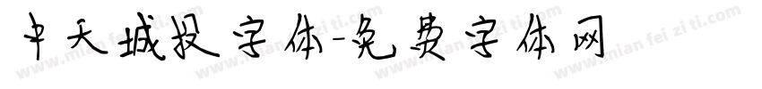 中天城投字体字体转换