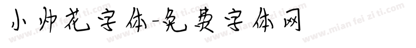小帅花字体字体转换
