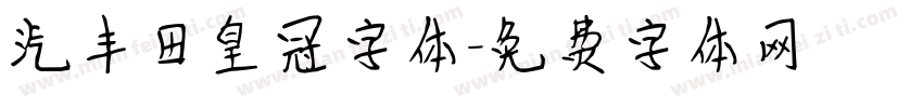 汽丰田皇冠字体字体转换