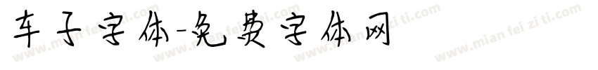 车子字体字体转换