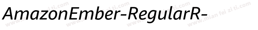 AmazonEmber-RegularR字体转换