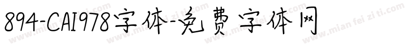 894-CAI978字体字体转换