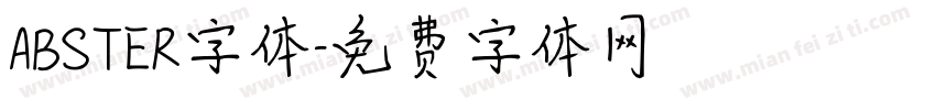 ABSTER字体字体转换