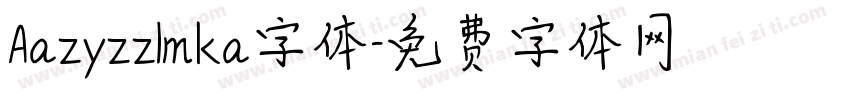 Aazyzzlmka字体字体转换