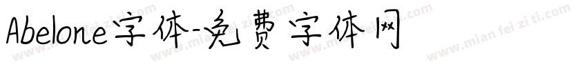 Abelone字体字体转换