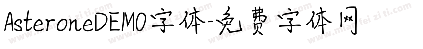 AsteroneDEMO字体字体转换