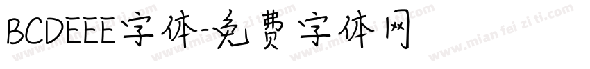 BCDEEE字体字体转换