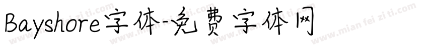 Bayshore字体字体转换