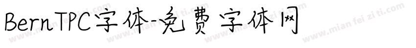 BernTPC字体字体转换
